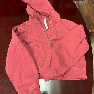Scuba oversized half zip hoodie